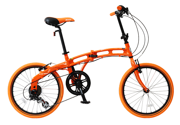 折りたたみ自転車ドッペルギャンガー212tangerine 20インチアルミ