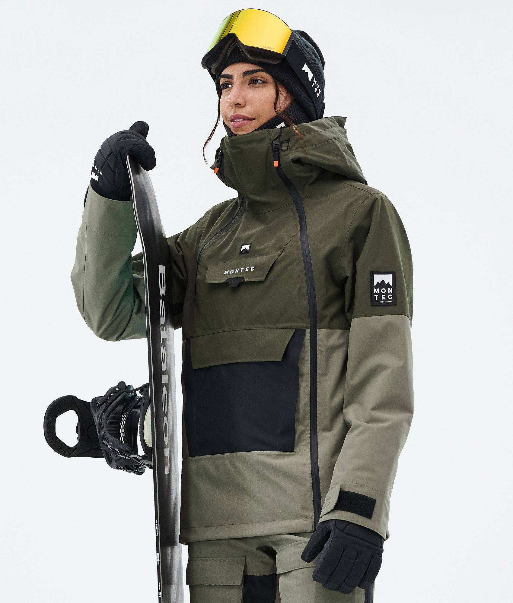 Montec Doom W Snowboard Jacket Women Olive Green/Black/Greenish