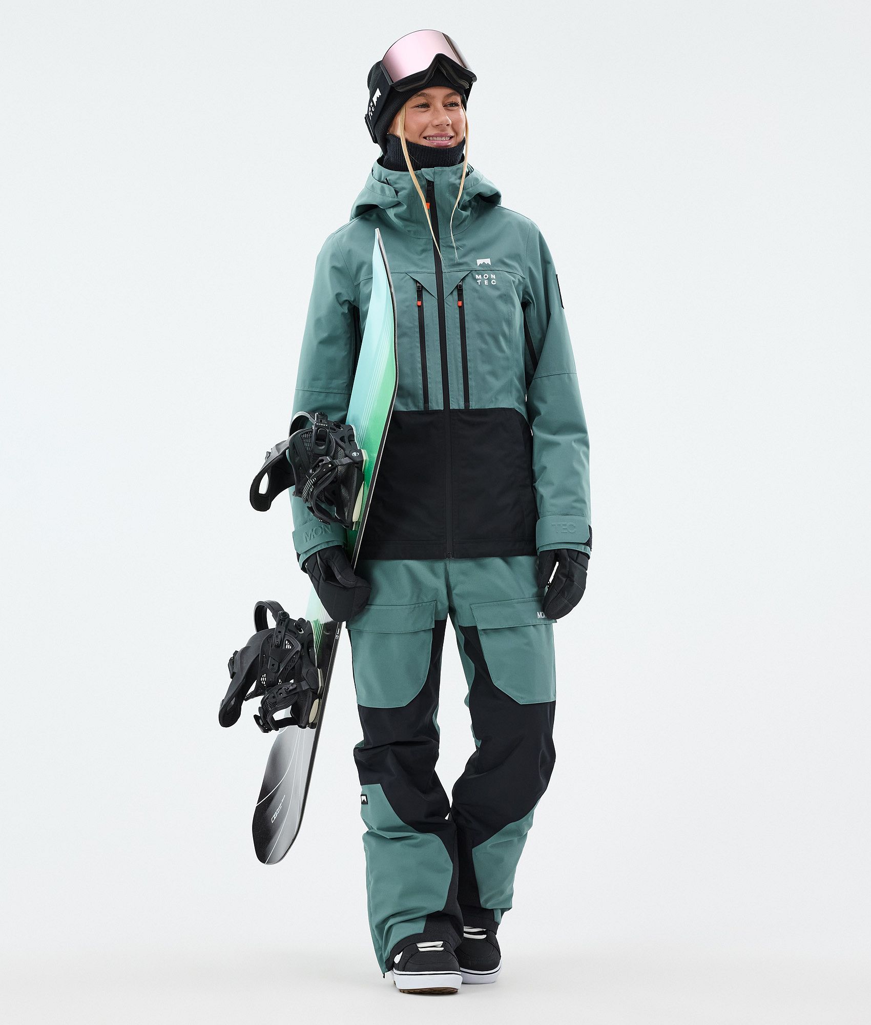 Montec Moss W Snowboard Jacket Women Atlantic/Black | Montecwear.com