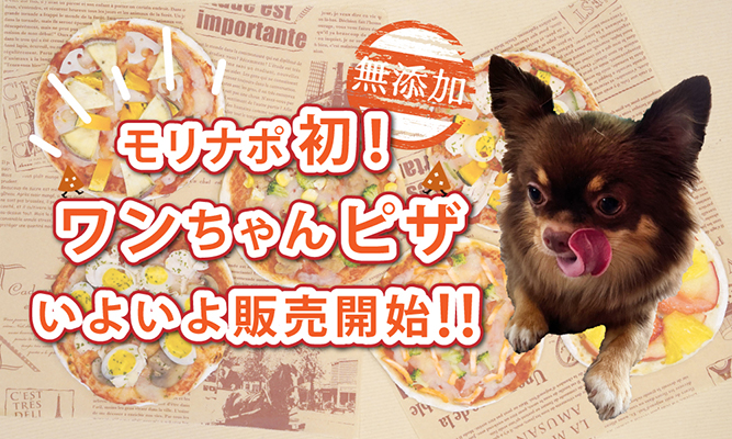 わんこと一緒に楽しめる！／森山ナポリのワンちゃんピザ販売開始！