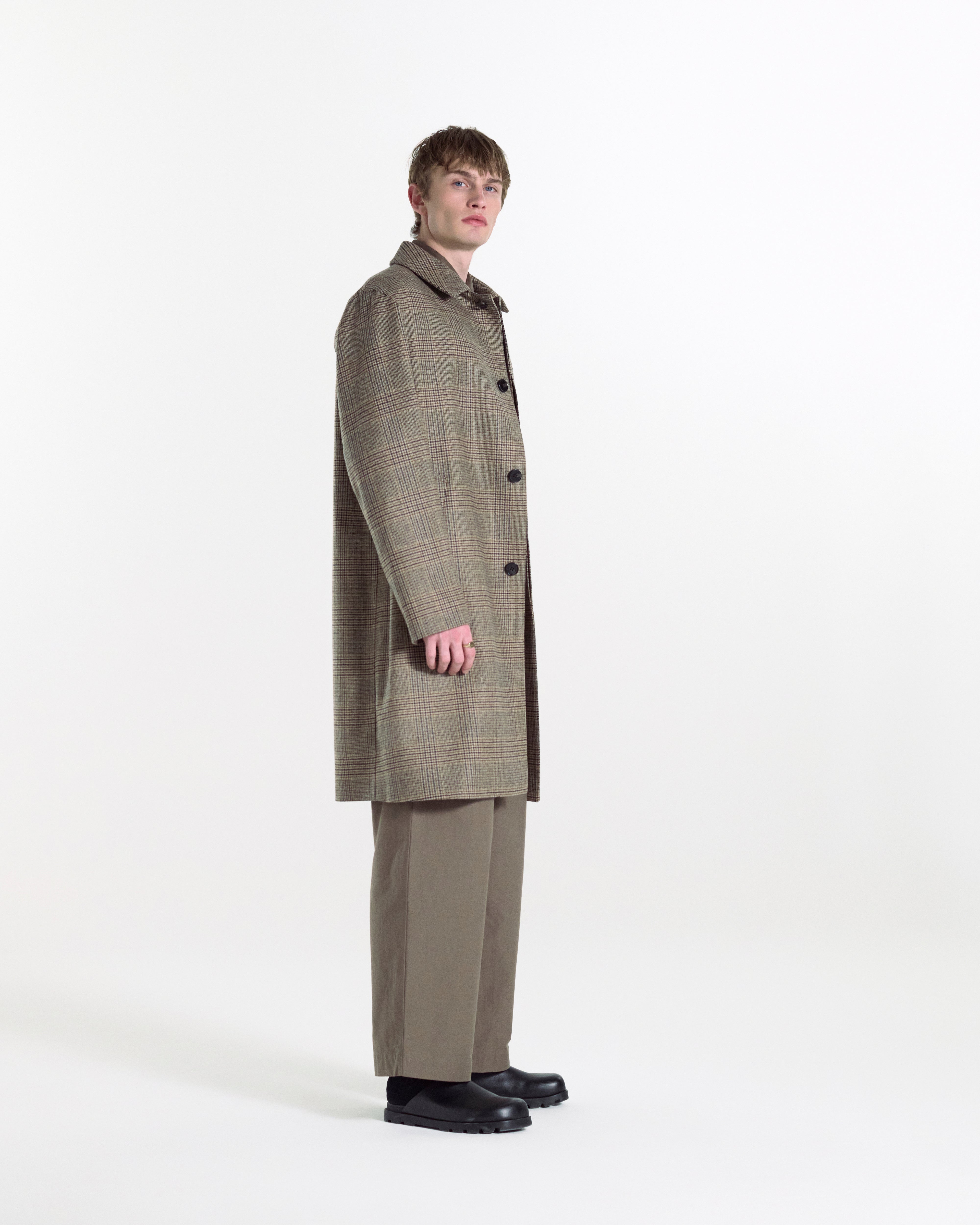 メンズ DUNKELD - グレンチェック ウールコート – Mackintosh