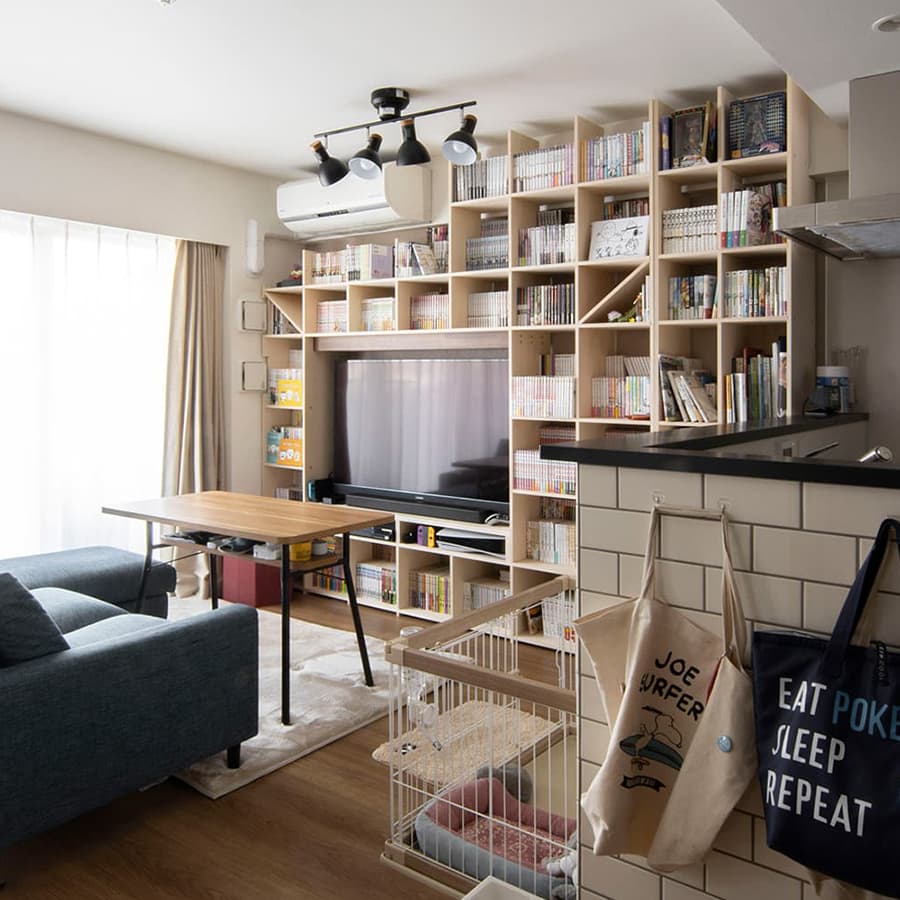 テレビ 壁面収納 | テレビ台と本棚なら「マルゲリータ」の通販