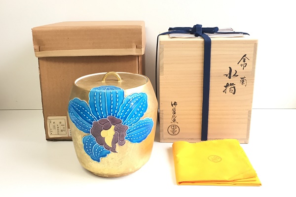 水指 金叩 蘭 平安御室窯作販売|通販