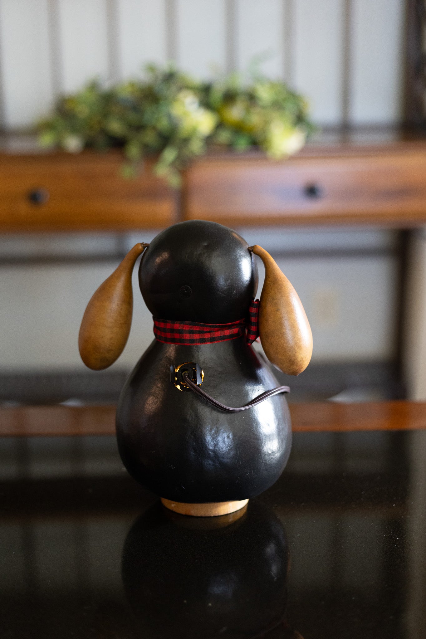 Hudson Dog Canine Puppy Floppy Ears Tabletop Gourd Decor All