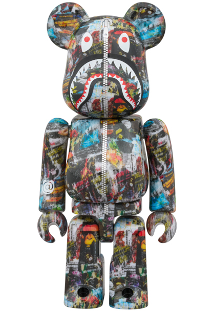 MEDICOM TOY - BE@RBRICK BAPE(R) LEGACY CAMO SHARK GRAY／RED／NAVY