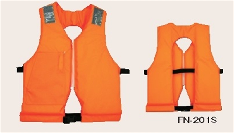 ライフジャケット 固定式 オレンジ 作業用救命衣 固形式 藤倉航装 FN
