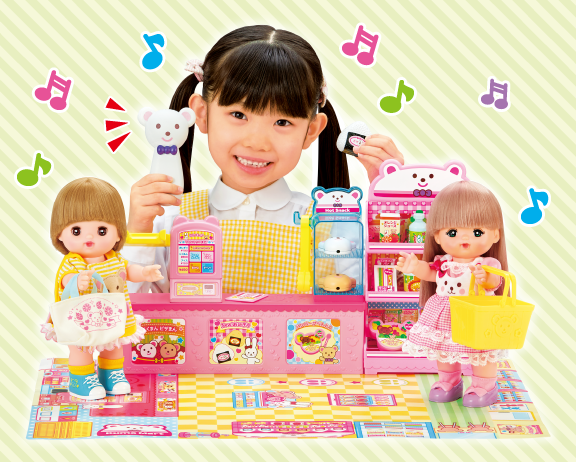 スキャナーでピッ！くまさんコンビニ｜商品情報｜メルちゃん