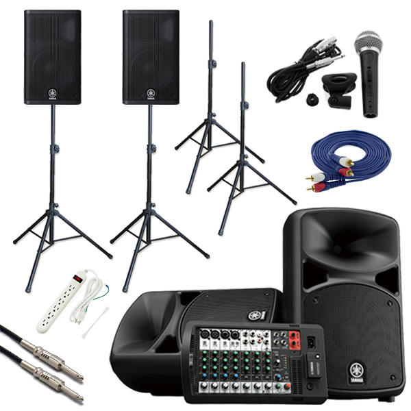 スピーカー2台増設セット(12インチ)】YAMAHA(ヤマハ) STAGEPAS_600BT