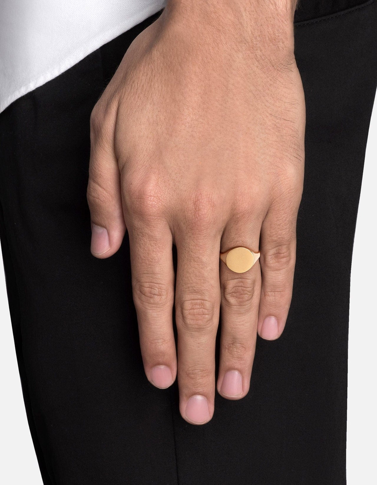 Wells Signet Ring, Gold Vermeil | Men's Rings | Miansai