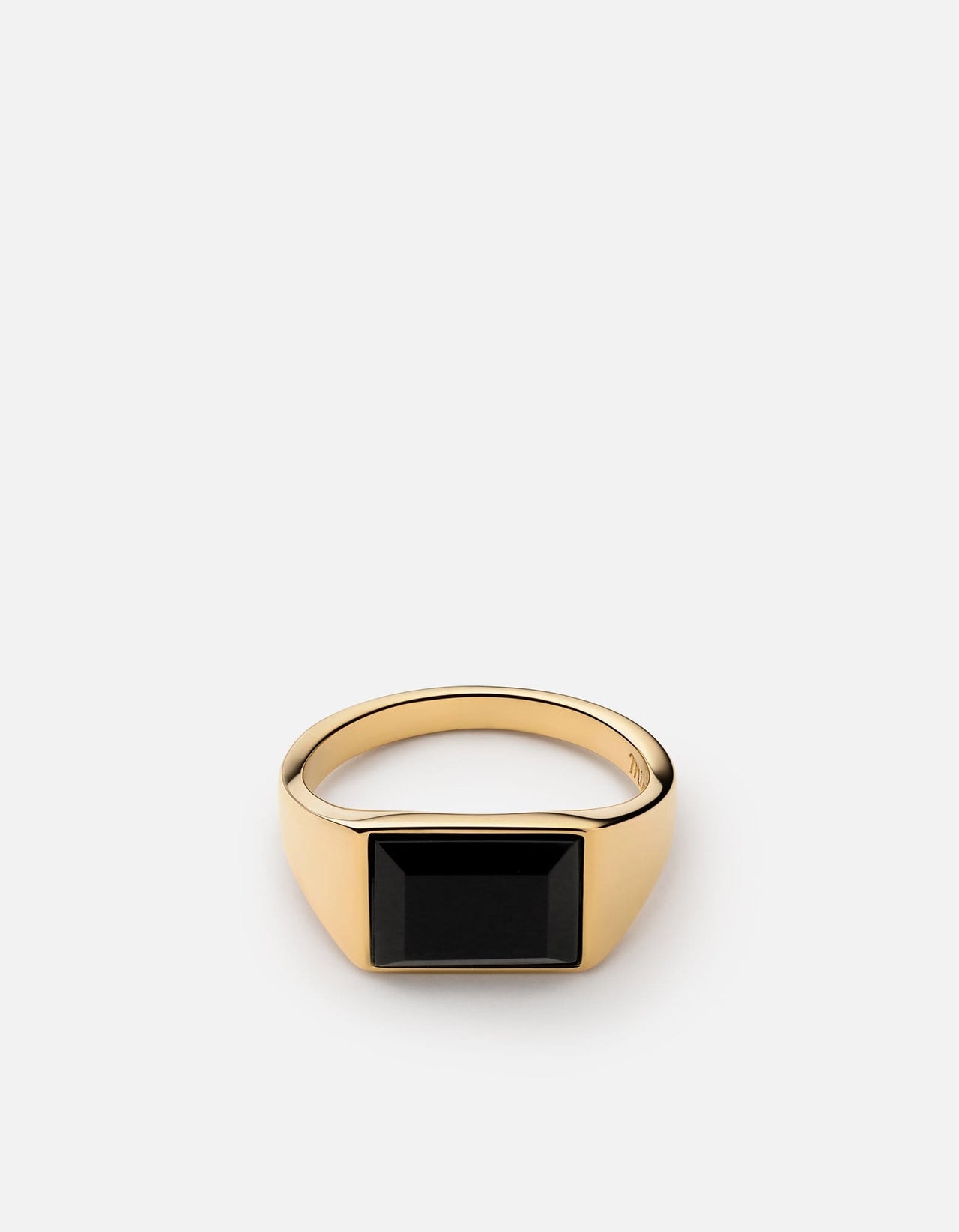 Lennox Onyx Ring, 14k Yellow Gold | Men's Rings | Miansai
