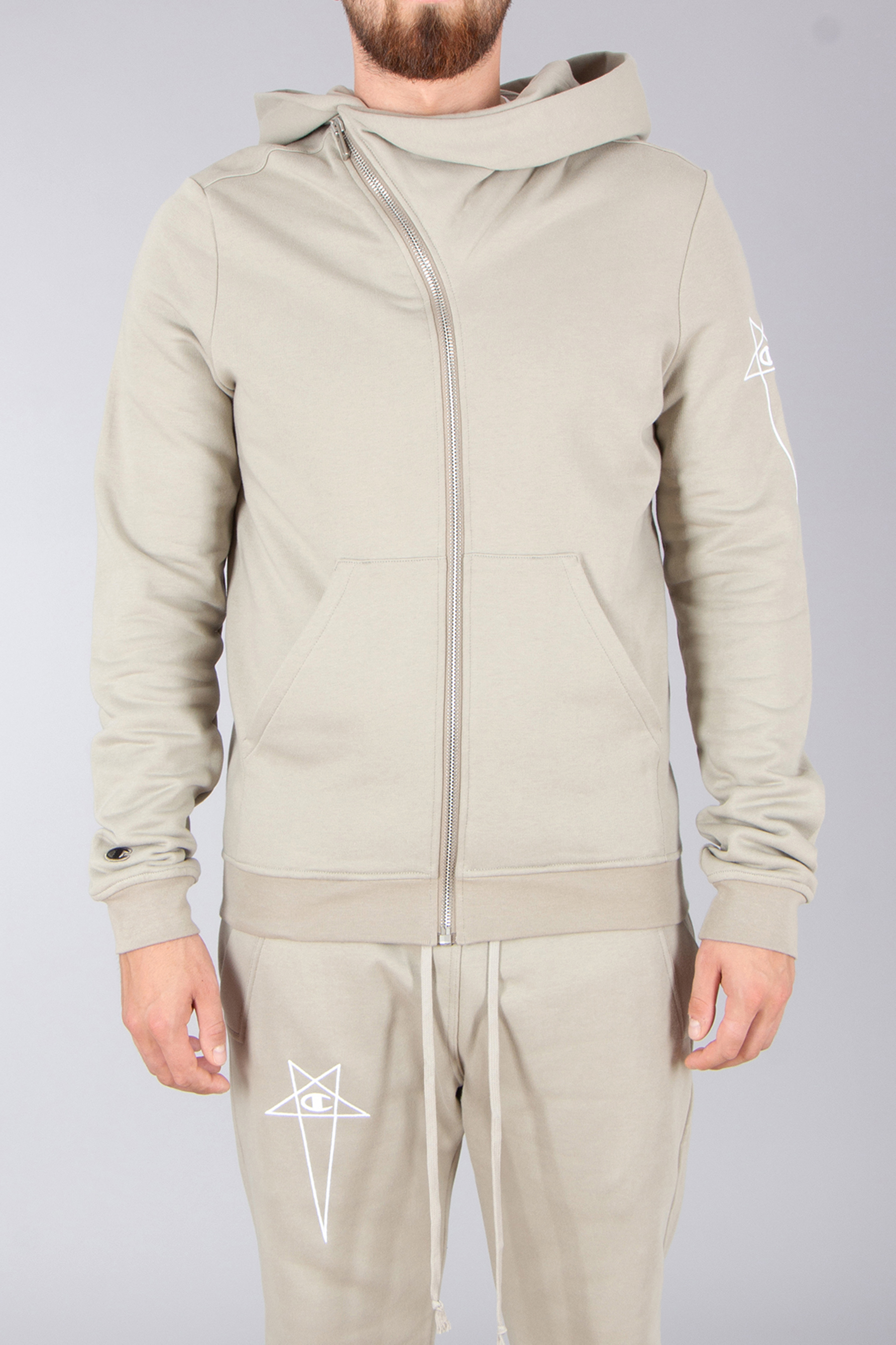 RICK OWENS DRKSHDW X Champion Relaxed Fit Organic Cotton Zip-Up