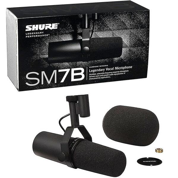 SHURE カーディオイド型 ダイナミック マイク SM7B + 卓上スタンドAD