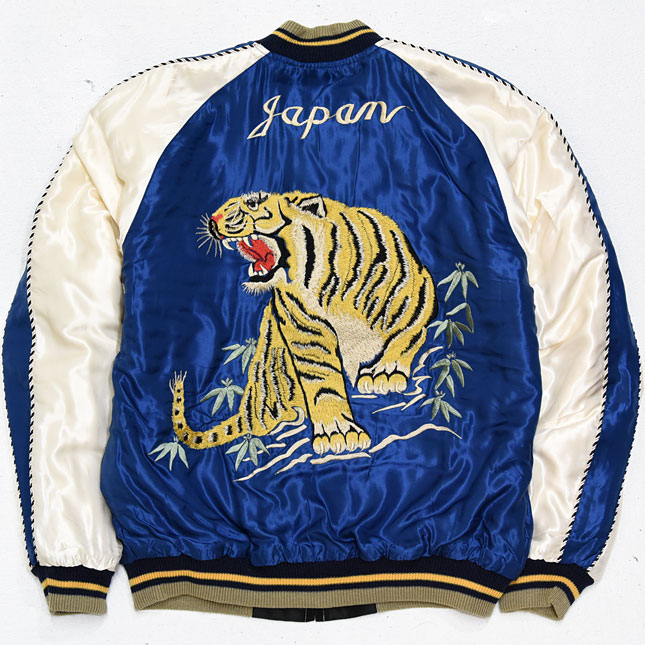 東洋スカジャン【ROARING TIGER×EAGLE DRAGON】サテンキルトスカ・NO