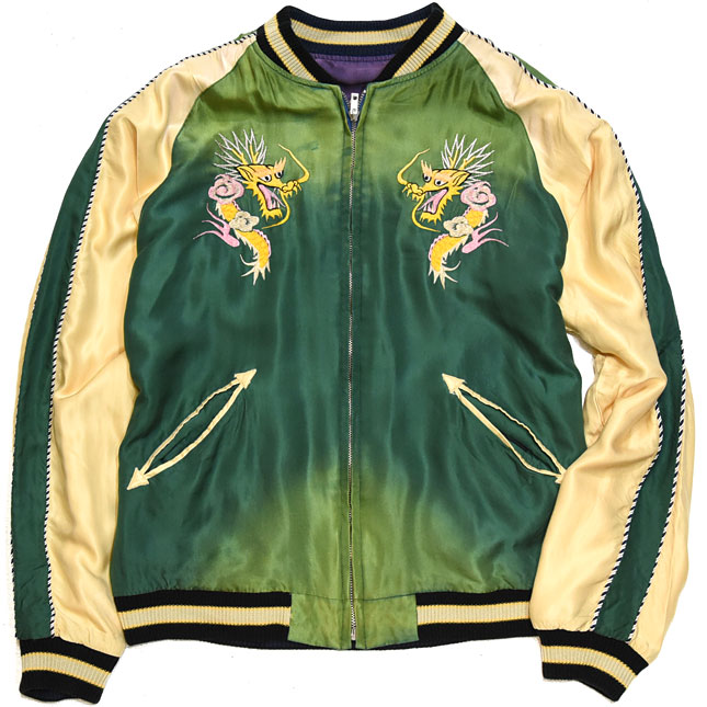 東洋スカジャン「DUELLING DRAGONS×WHITE TIGER」サテンスカ