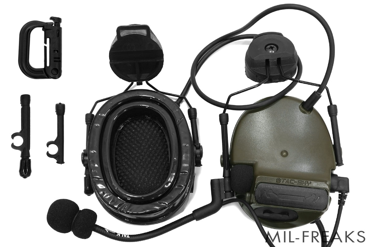TAC-SKY Comtac III タイプ ヘッドセット ARCレールアダプター Ver