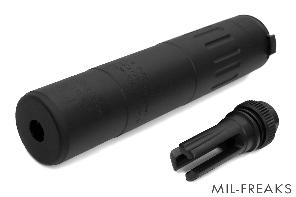 Airsoft Artisan AACタイプ M4-2000 サプレッサー + Blackout 51T