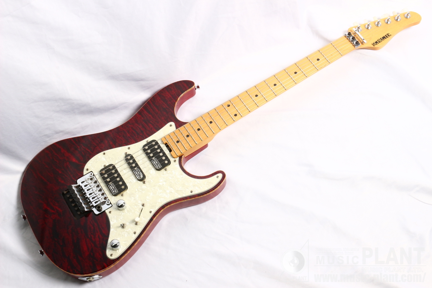 SCHECTER Exceedシリーズ エレキギターEX-V-22-CTM-FRT Black Cherry