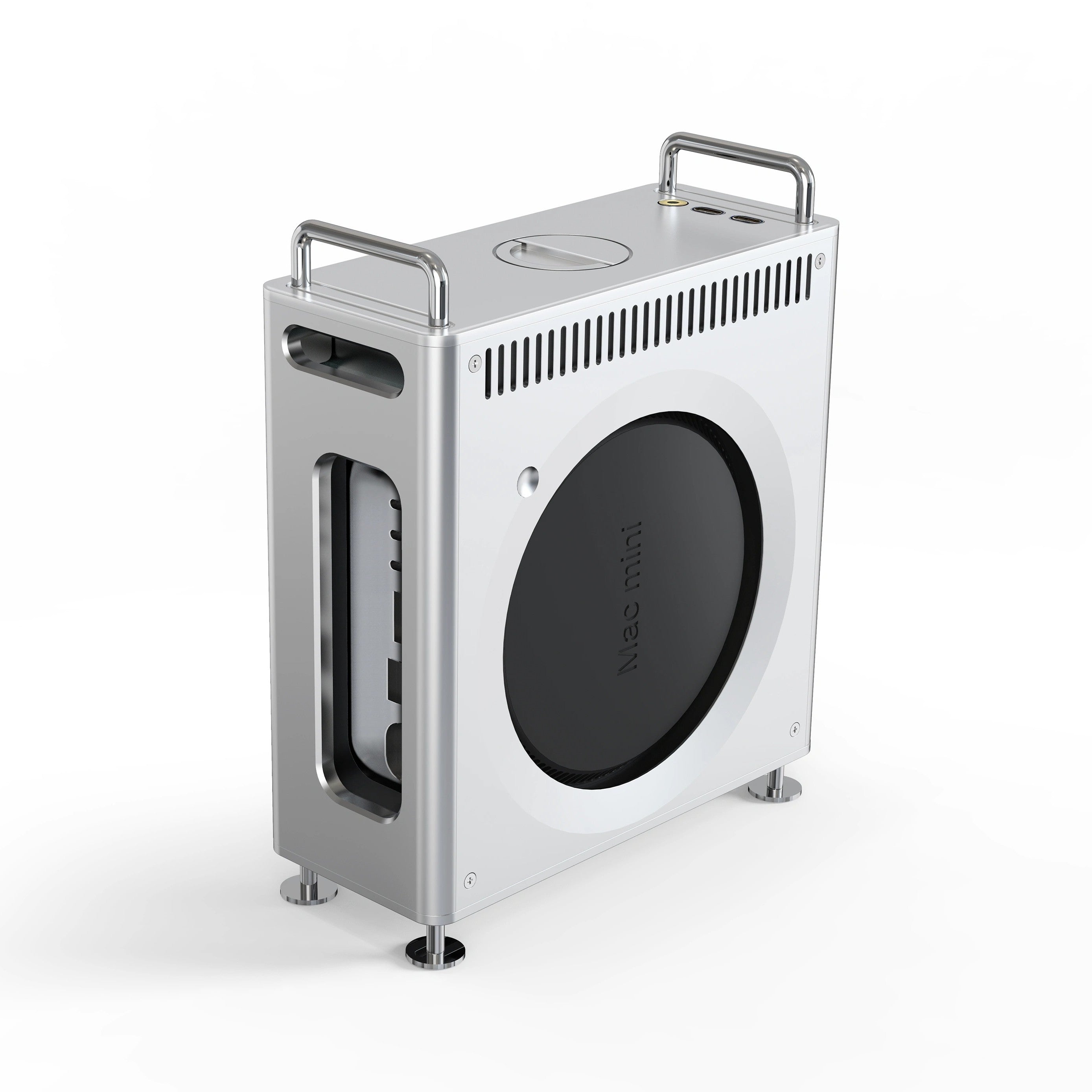 CNC Aluminum Case for 2024 Mac Mini M4 (Mac Pro Style) – Nouvolo