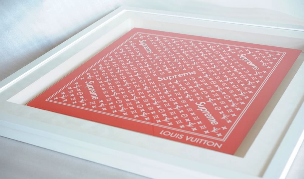 Supreme×LOUIS VUITTON バンダナ（額装セット）を販売 ー NOISEKING