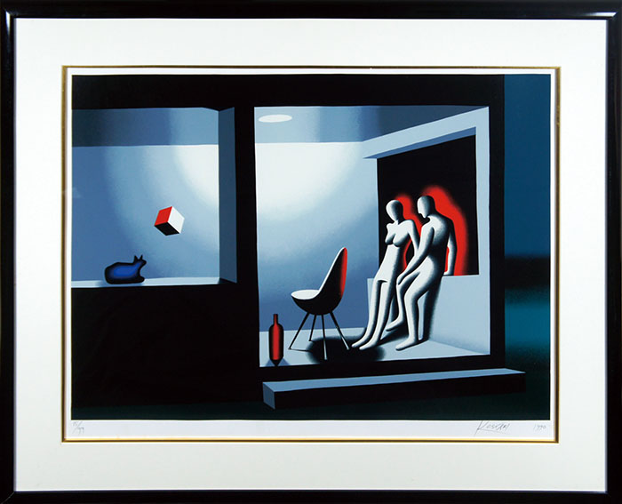 Mark Kostabi / マーク・コスタビ版画額「ジャパン・シリーズ