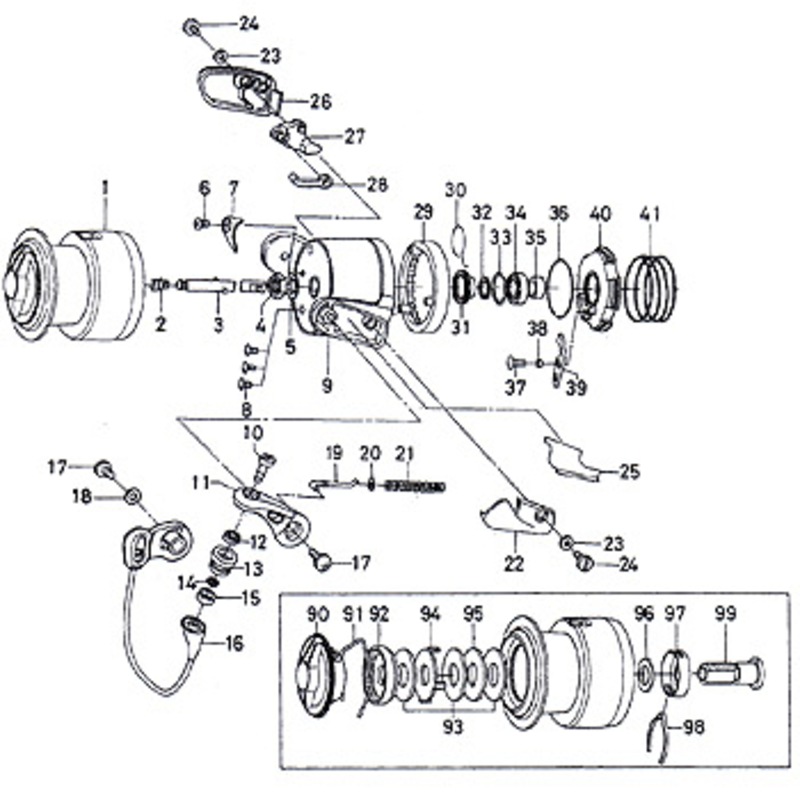 ダイワ(Daiwa) パーツ:トーナメント ISO インパルト2500LBD アーム