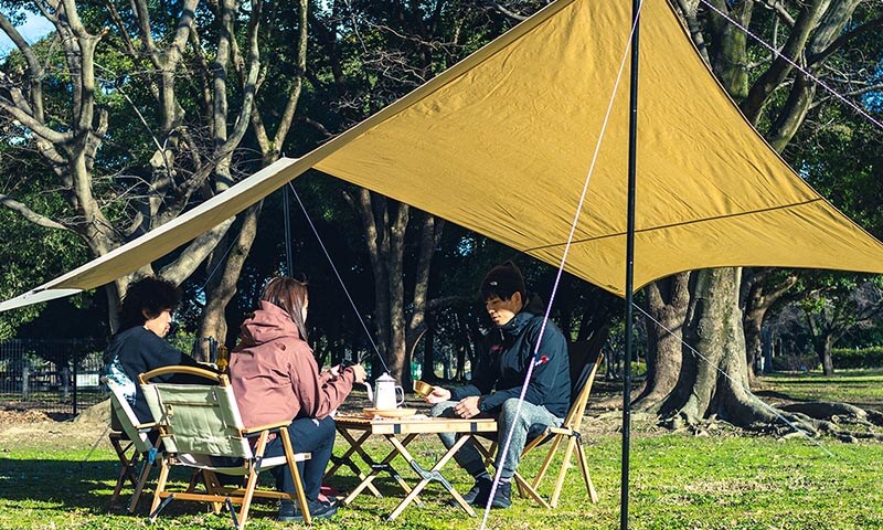 Hilander(ハイランダー) ヘキサゴンタープ ポリコットン 440×440cm 【1