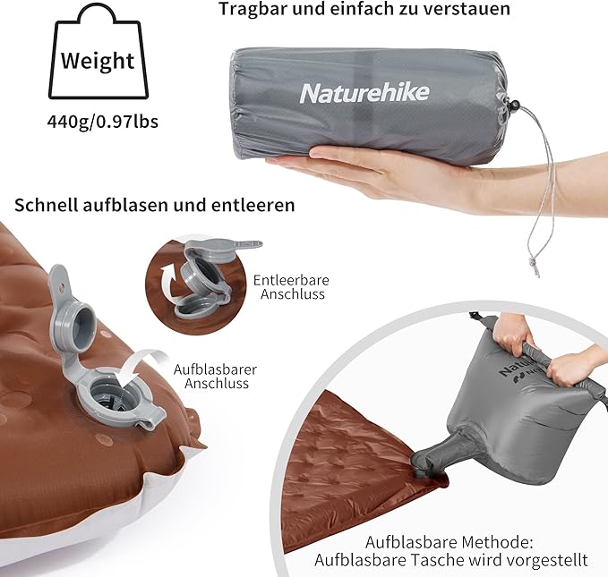 TuYe™ R5.8 Ultralight Inflatable Pad – Naturehike