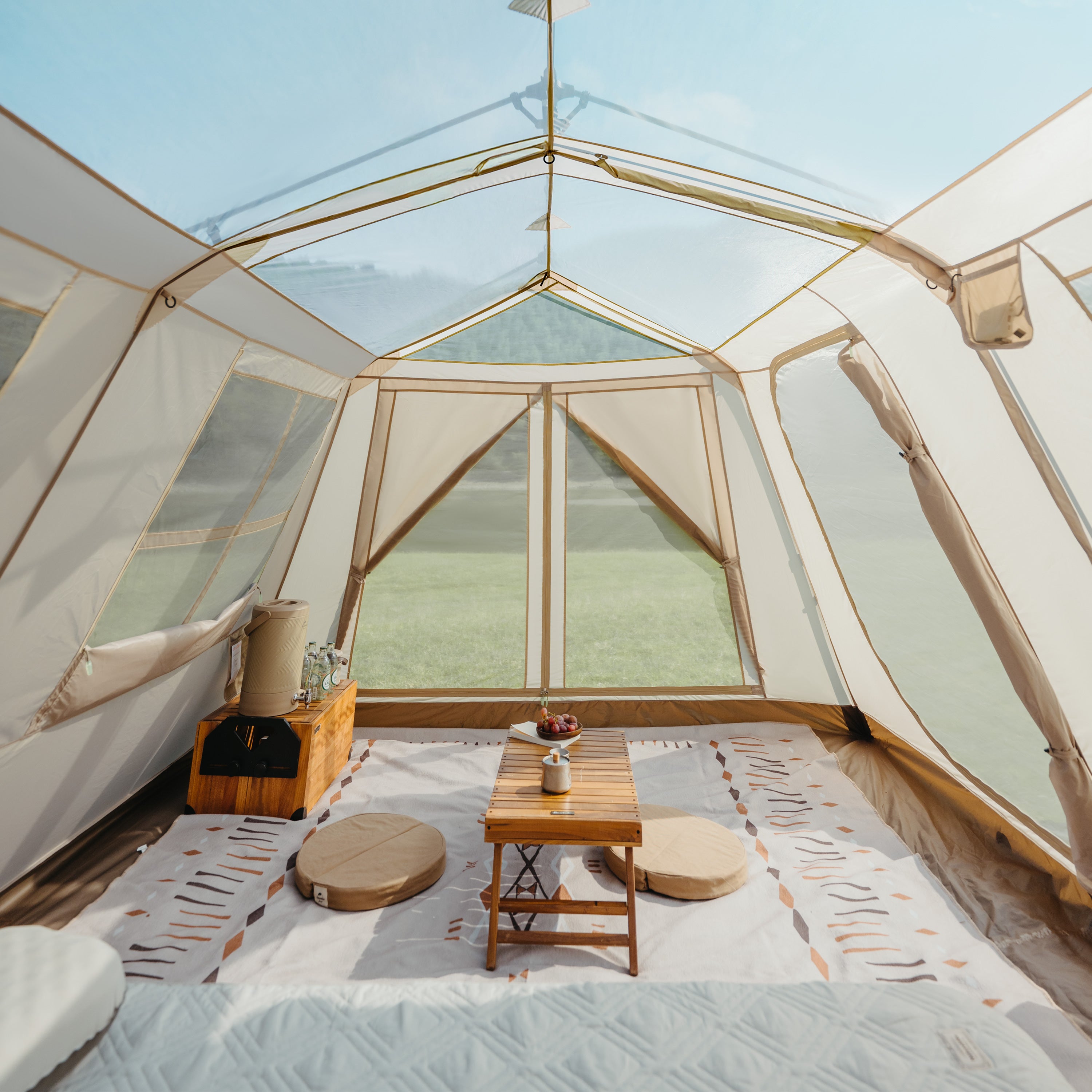 Village 13 8-Person Automatic Cabin Tent – TIBLACK Premium