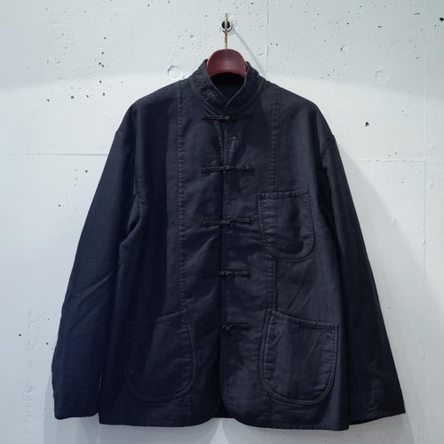 HARRY'S 【 Porter Classic - MOLESKIN CHINESE JACKET - BLACK ( Tops