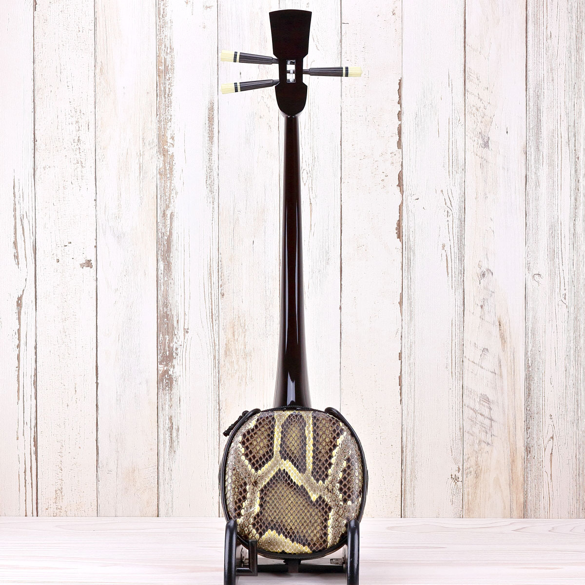 逸品三線】久場春殿型【縞黒檀】本張り三線｜三線専門店ナビィ三線