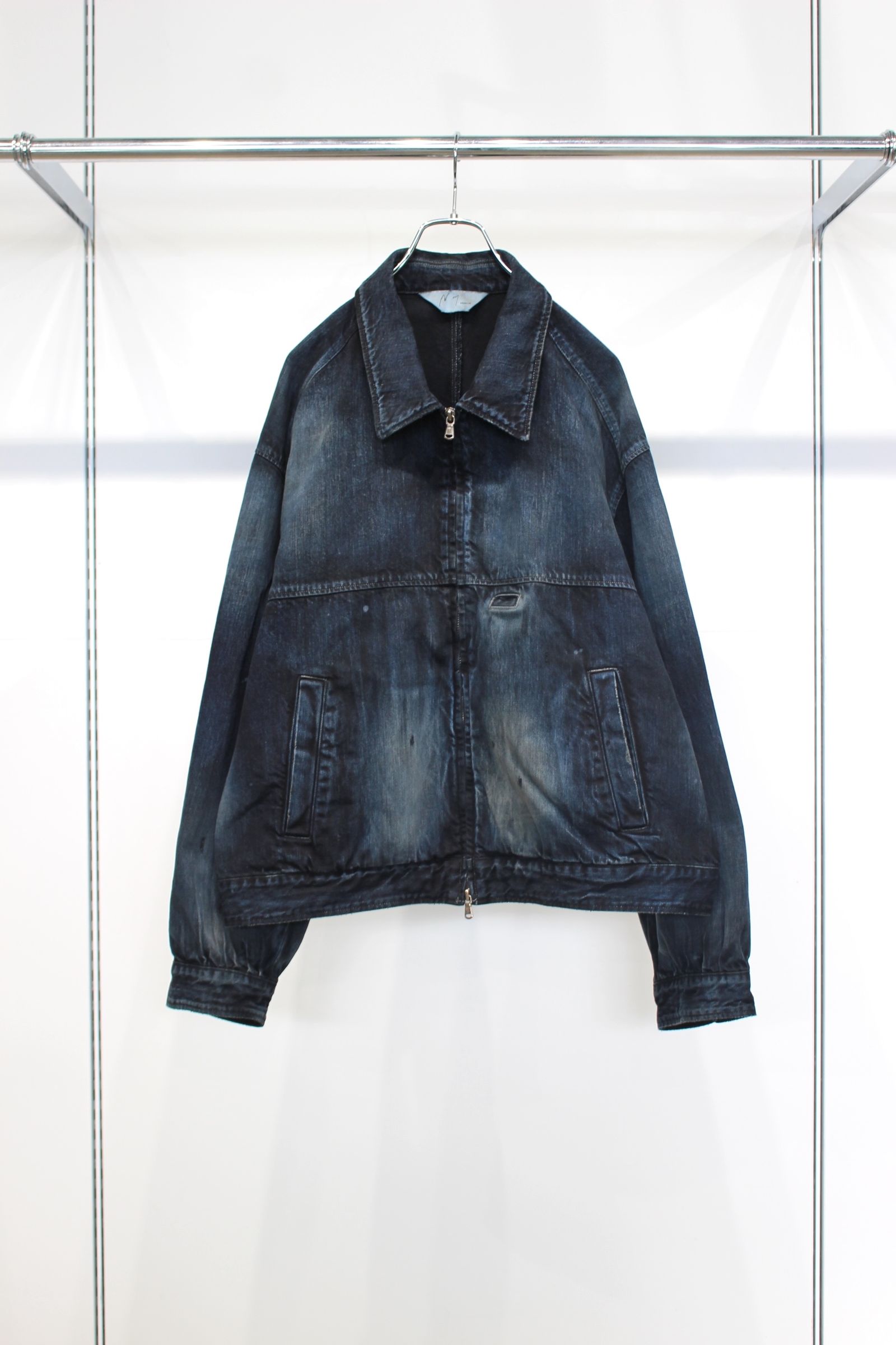 ANCELLM - DENIM ZIPUP JACKET | BLACK | デニムジャケット | NapsNote