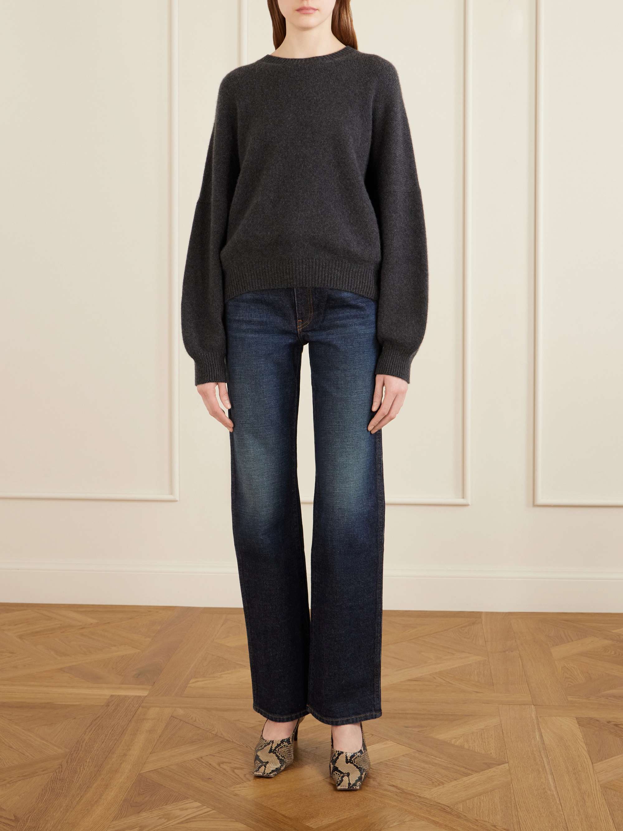 KHAITE Danielle high-rise straight-leg jeans | NET-A-PORTER
