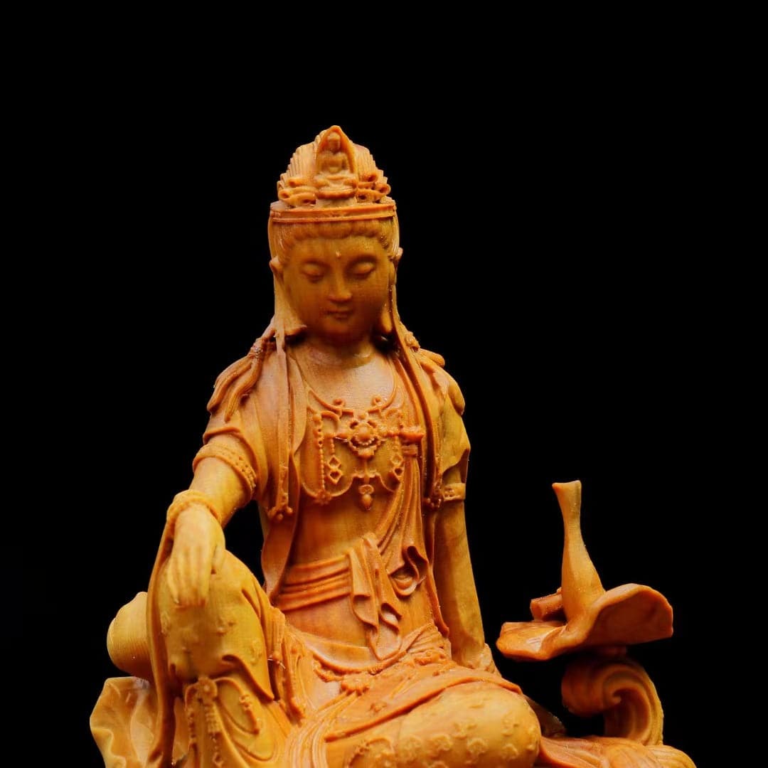 2022年新作仏像 蓮上観音菩薩 坐像 – 念珊閣仏像