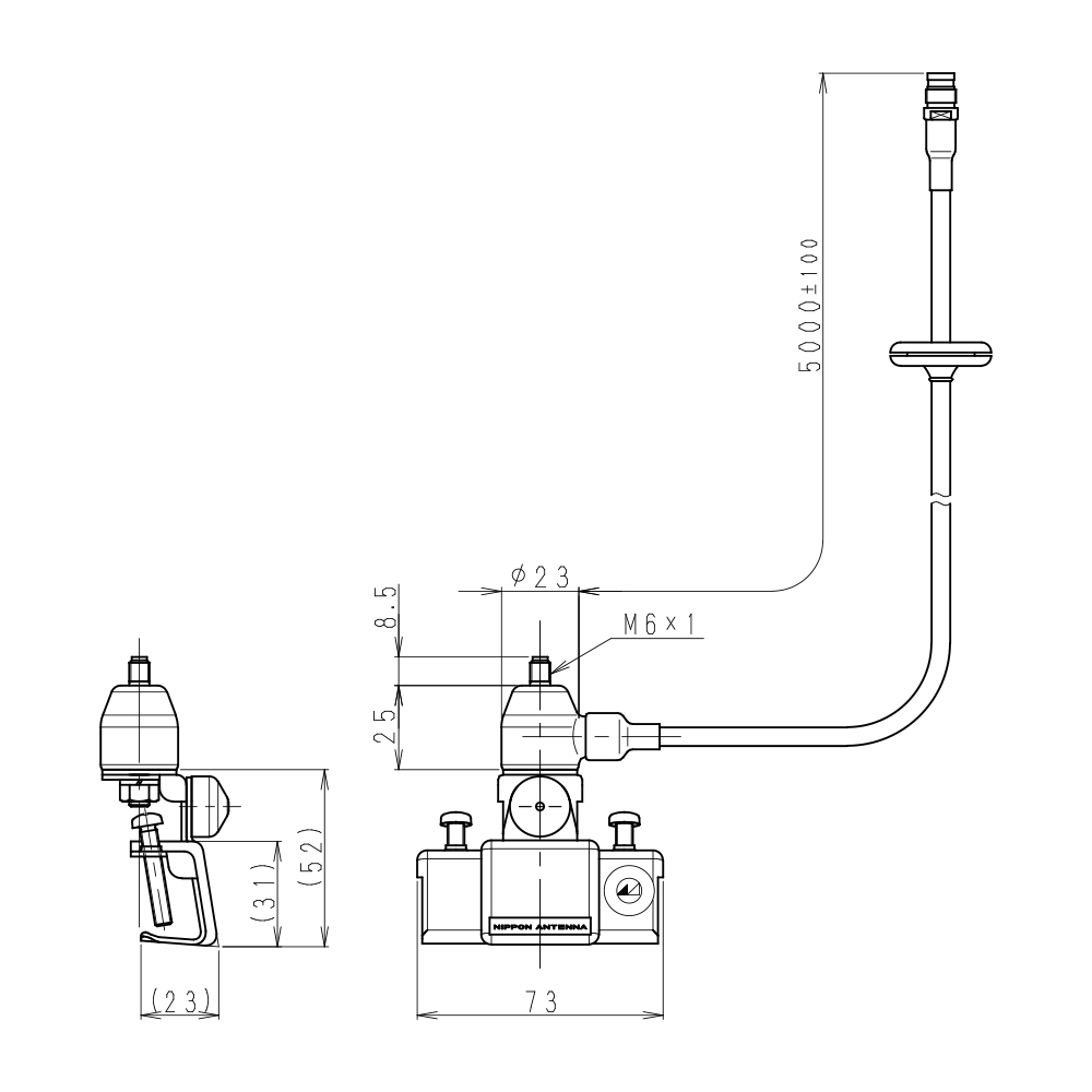 車載用 ガータ用基部(3D-2V) GB-BA3-09: 通信用機器(無線通信機器・IoT