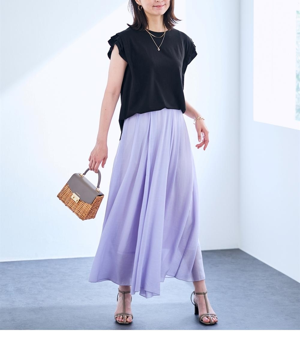 ボリュームマキシフレアスカート＜大きいサイズ有＞【OtonaSMILE