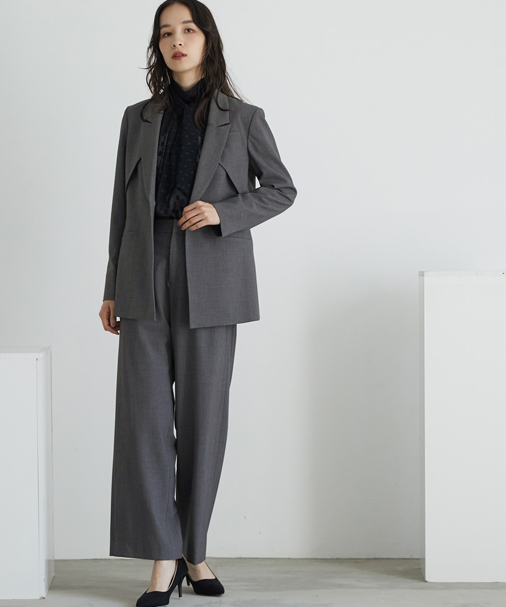 入学式・卒業式・フォーマル】洗える防しわデザインテーラード