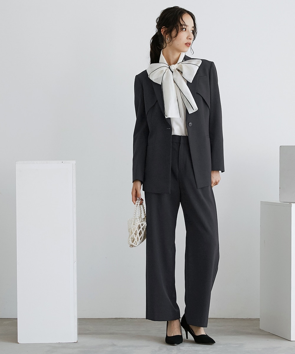 入学式・卒業式・フォーマル】洗える防しわデザインテーラード