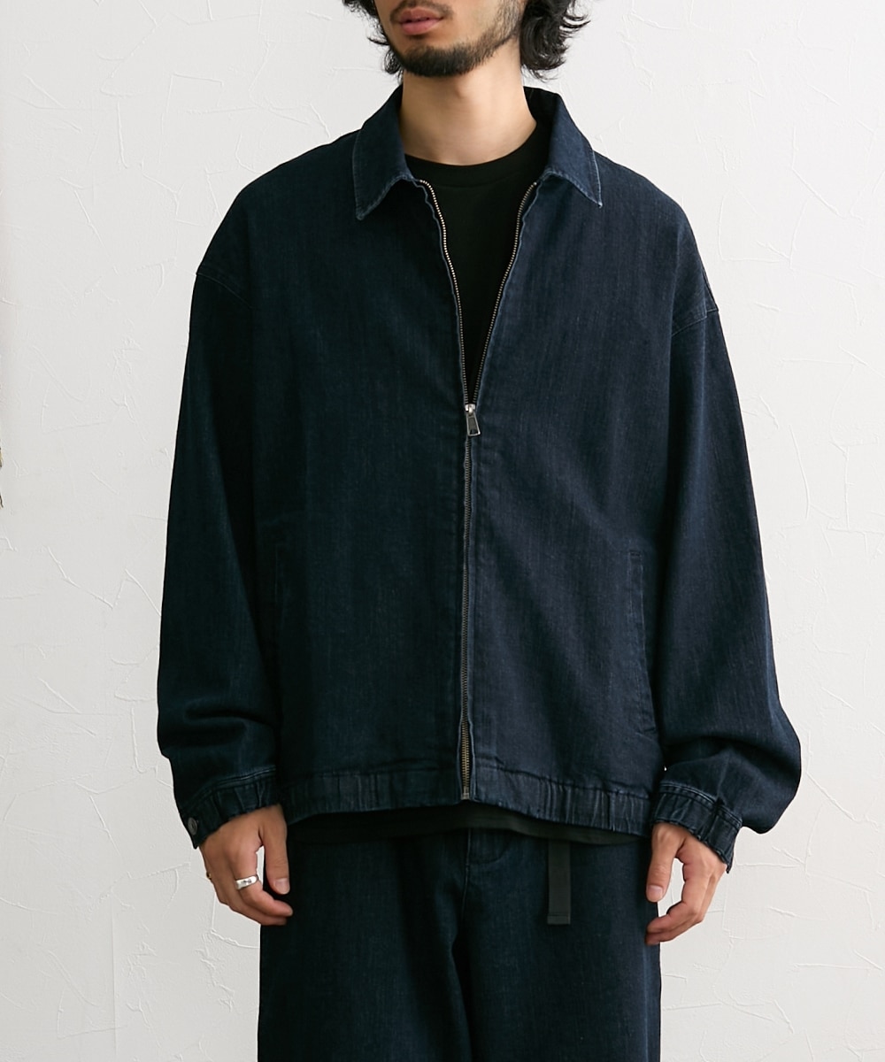 セットアップ可能】ジップアップデニムブルゾン 通販【ニッセン】