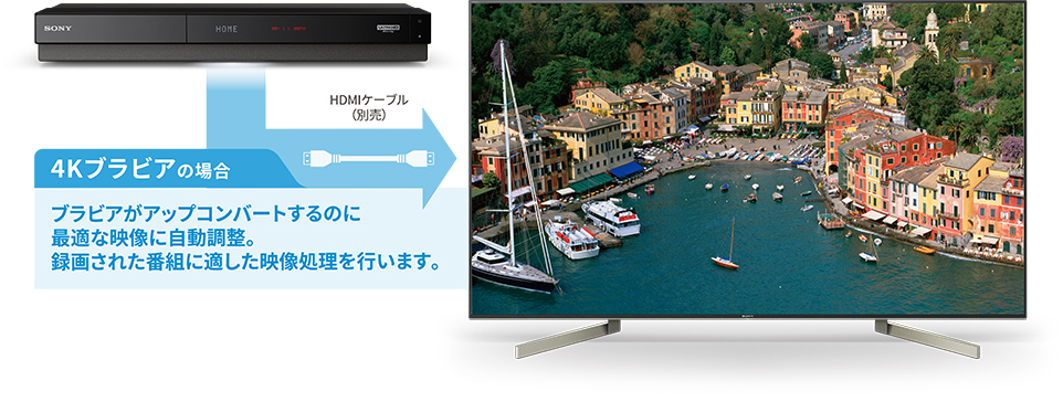 BDZ-FT3000/BDZ-FT2000/BDZ-FT1000 特長 : 4K/Ultra HD ブルーレイ・高