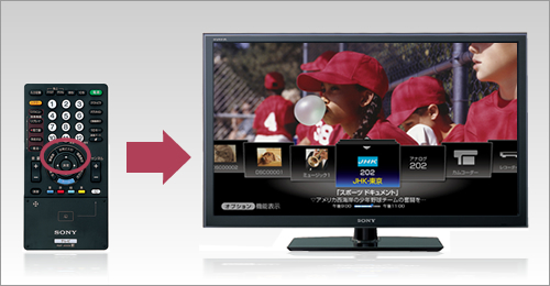 KDL-46ZX5 特長 : 便利な機能 | テレビ ブラビア | ソニー