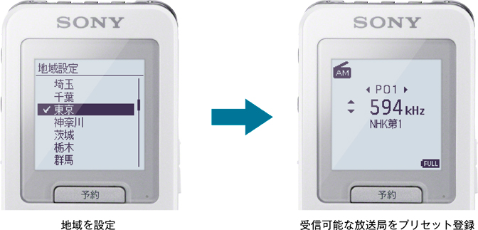 ICZ-R110 特長 : ラジオを聞く | ICレコーダー／集音器 | ソニー