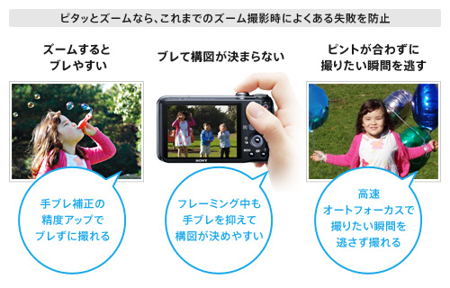 DSC-HX10V 特長 : 光学16倍ピタッとズーム | デジタルスチルカメラ