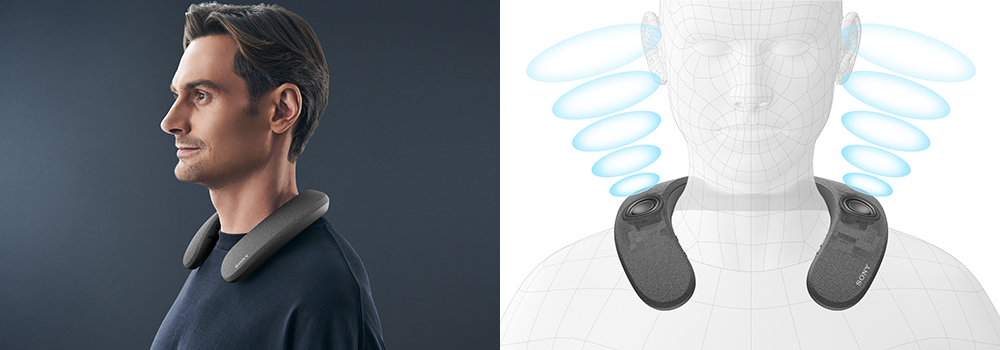 SRS-NS7 特長 : 快適・便利 | アクティブスピーカー／ネックスピーカー