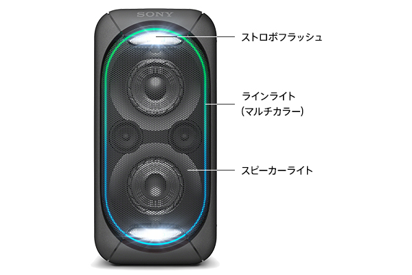 SRS-XB60 特長 : 便利機能 | アクティブスピーカー／ネックスピーカー