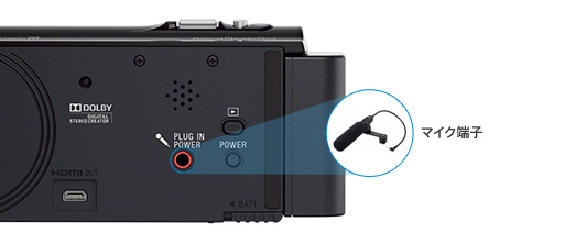 HDR-PJ390 特長 : 高音質機能 | デジタルビデオカメラ Handycam