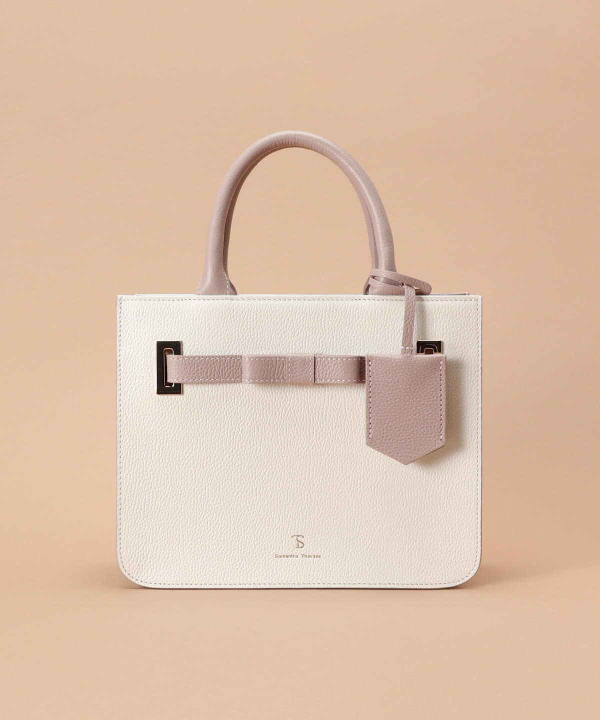 バイカラーエムシュシュⅡ トートバッグ(FREE ピンクベージュ