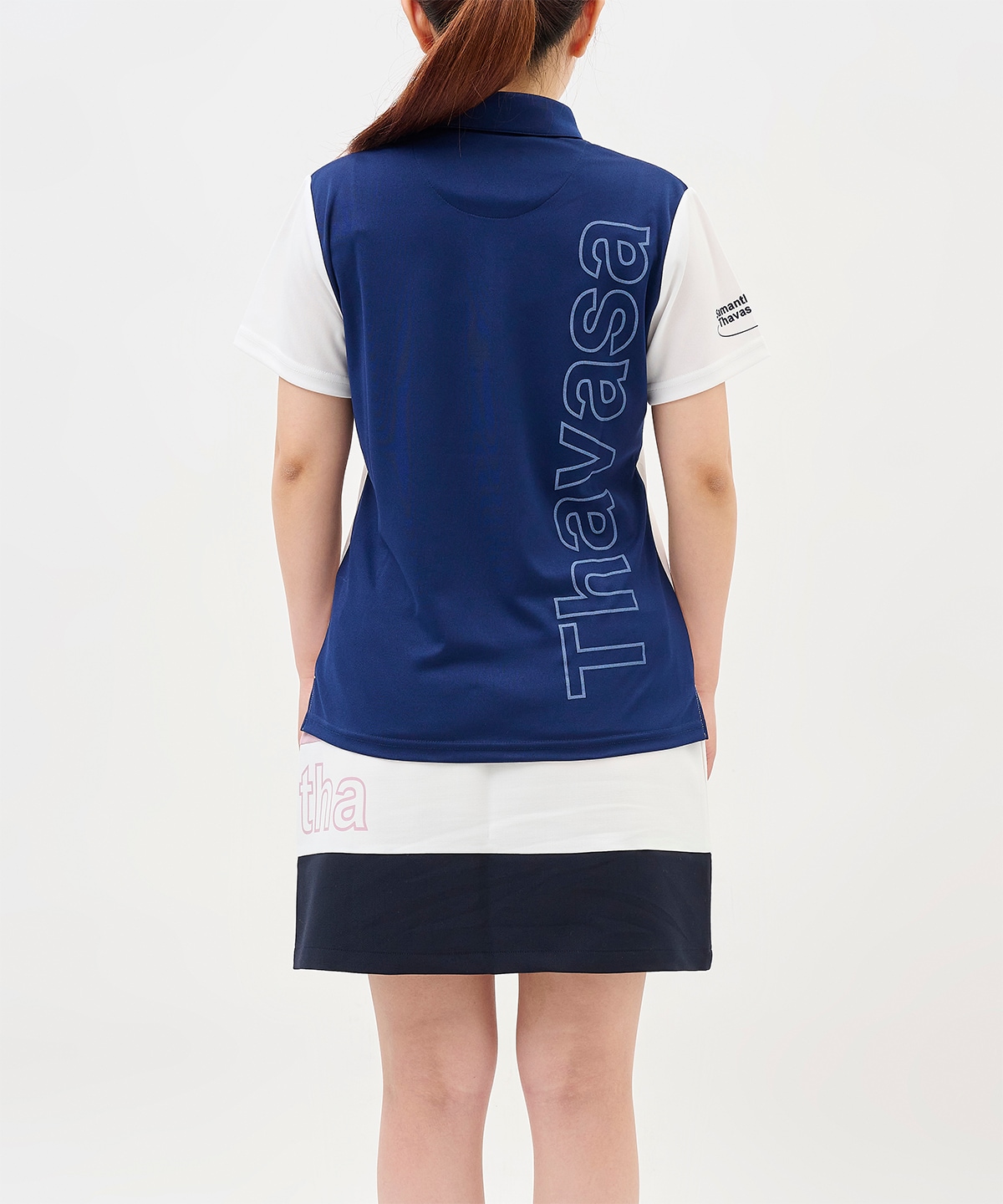 ロゴプリント半袖ポロシャツ(00（S） ホワイト): Samantha Thavasa