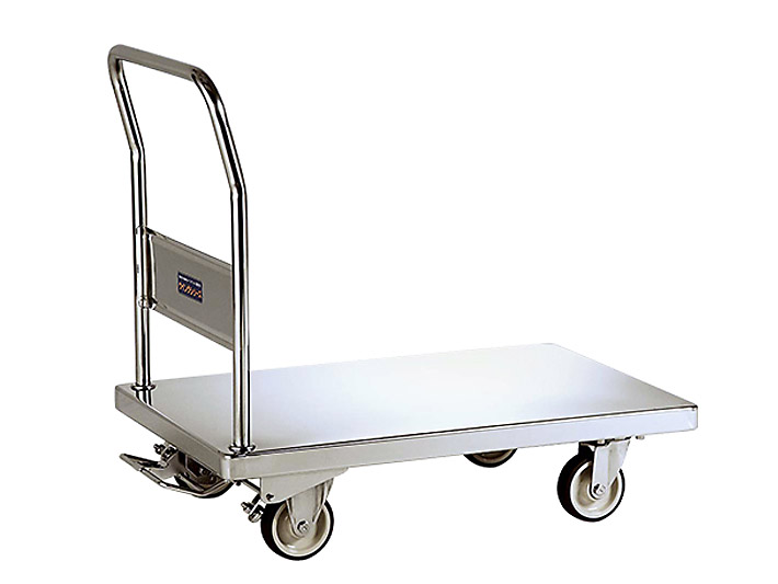NW-D-FBオールステンレス台車（フットブレーキ付）｜製薬・食品・研究