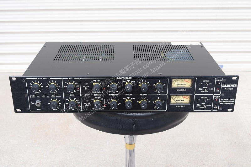 中古音響機材 DRAWMER 1960 真空管マイクプリ/コンプレッサー 山陽電子