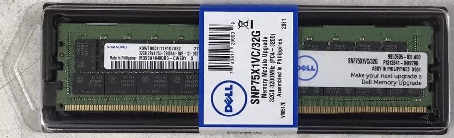 Micron MTA18ASF4G72PDZ-3G2B2 32GB PC4-25600R DDR4 3200MHz ECC Memory